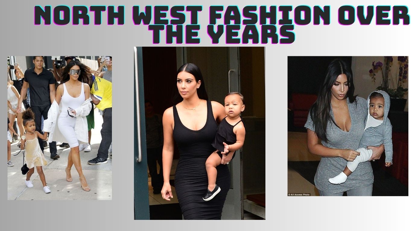 Kim Kardashian and toddler North West in coordinated designer fashio