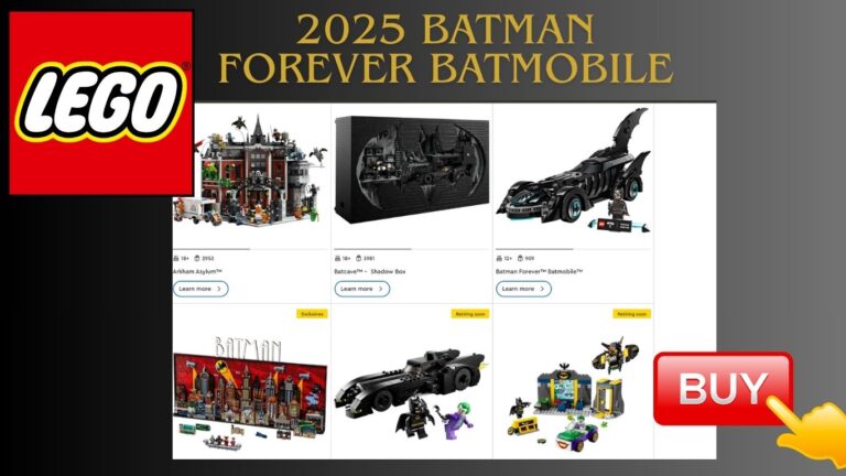 Your complete guide to the Lego Batman Batmobile sets in 2025. Discover new releases like the Batman Forever Batmobile and Arkham Asylum, plus tips for collectors.